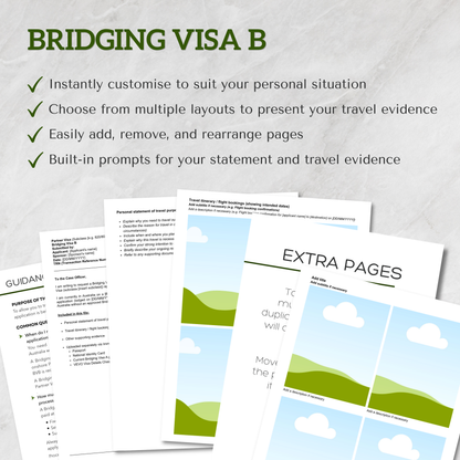 Partner Visa Template | Bridging Visa B