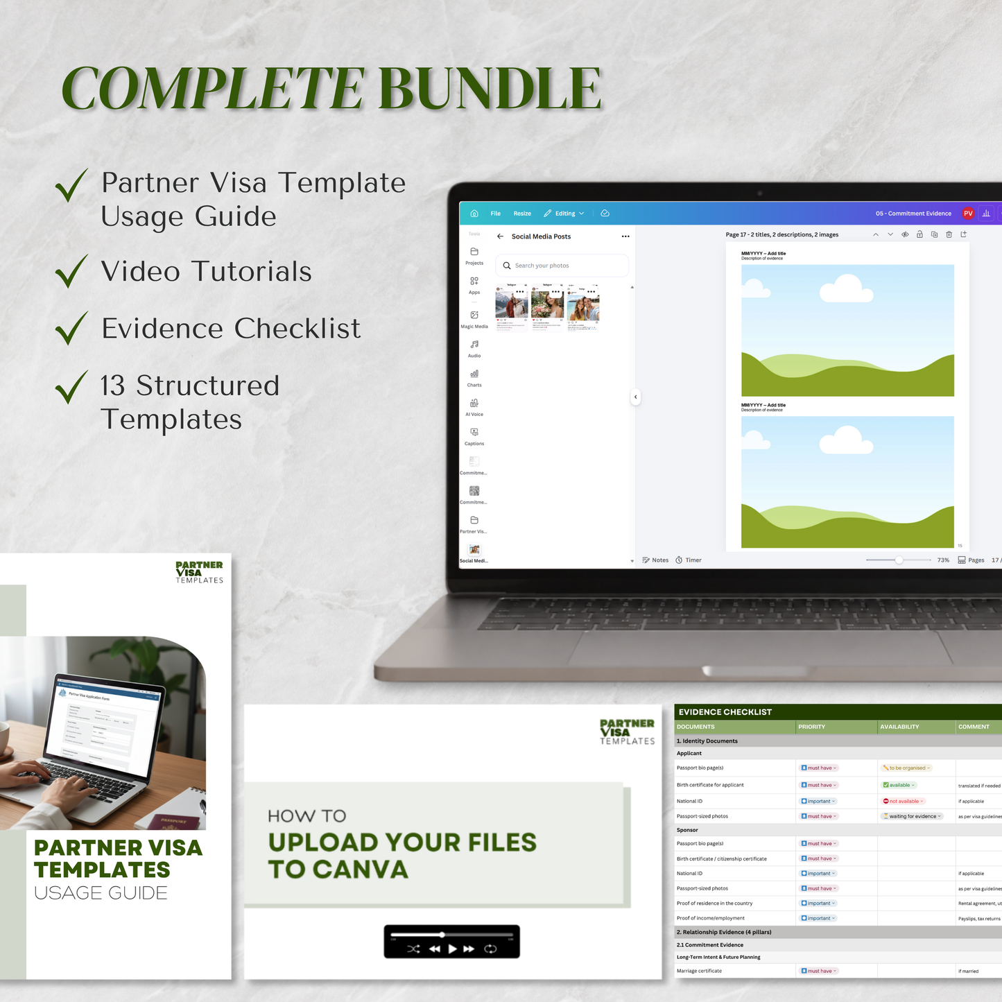 Partner Visa Template Bundle