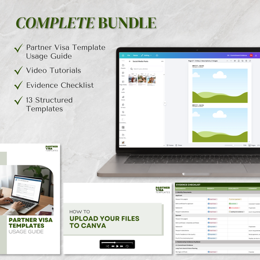 Partner Visa Template Bundle