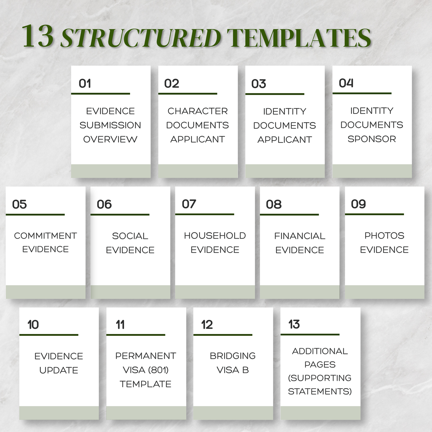 Partner Visa Template Bundle