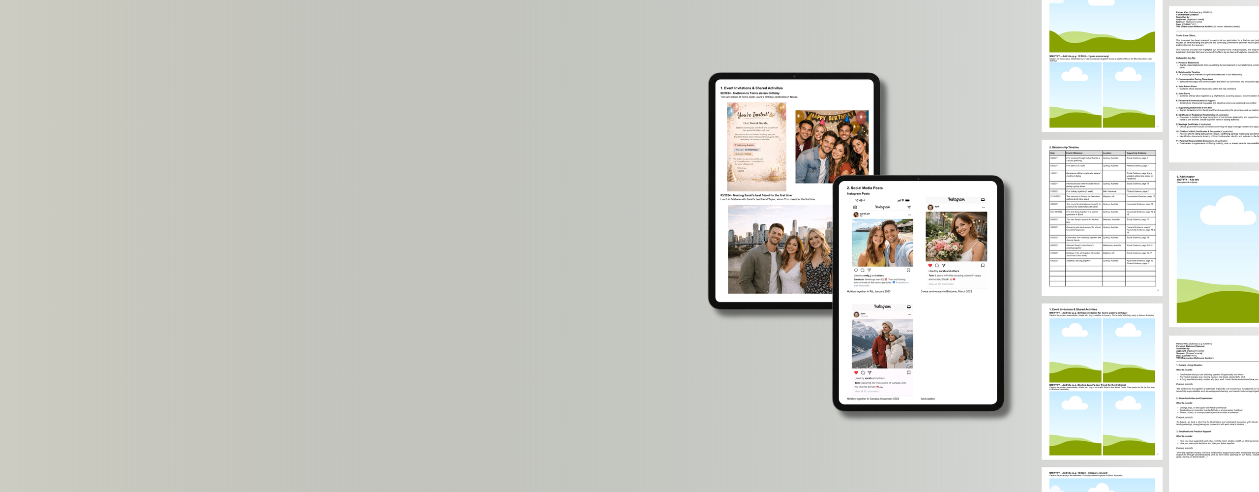 Partner Visa Templates Australia | DIY Application Bundle