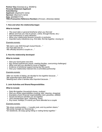 Partner Visa Templates Australia | DIY Application Bundle